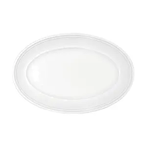 Platte 24 cm ov. steile Fahne Come4Table Weiss                - MU - Bauscher