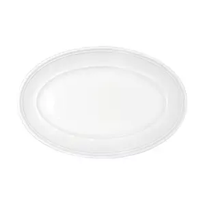 Platte 24 cm ov. steile Fahne Come4Table Weiss                - MU - Bauscher
