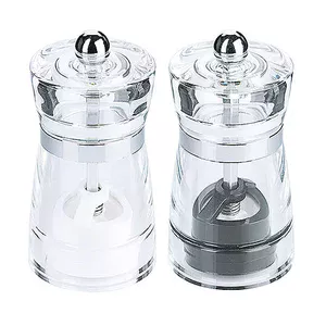 Salz- / Pfeffermühlen-Set klar Ø 5cm Höhe 10cm Contacto