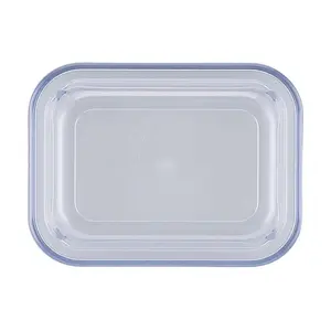 Deckel hoch 112 x 82 mm transparent blau Bauscher