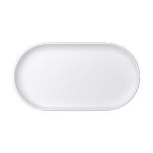 Platte oval 32x17cm Edge weiß Bauscher