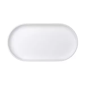 Platte oval 32x17cm Edge weiß Bauscher