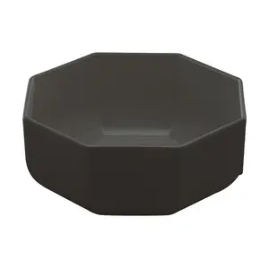 Schüssel 8-eckig 1,55L Ø19,5cm schwarz Melamin 