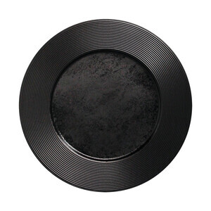 Teller Ø27cm Fusion Edge schwarz karbon RAK