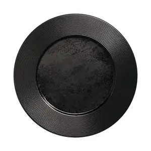 Teller Ø27cm Fusion Edge schwarz karbon RAK