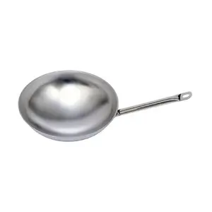 Wok-Pfanne Edelstahl 36 cm extra leicht Cookmax black