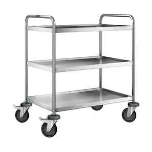 Servierwagen 80 x 50 cm 3 Borde SW 8x5-3 