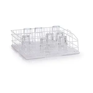 Gläserkorb aus Drahtgitter Größe M 3 Reihen 500x440x150 mm Winterhalter