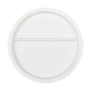 Platte rund zweiteilig 23 Porzellan weiss Bauscher