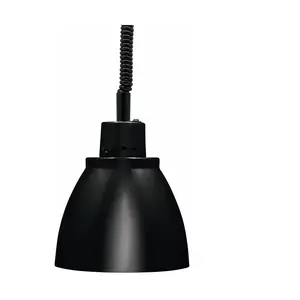 Wärmestrahler Ø 225 mm Schwarz Weisslicht Cookmax black