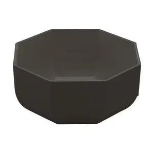 Schüssel 8-eckig 3L Ø24cm Melamin schwarz 