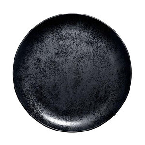 Teller flach coup 27x2,7 cm Fusion Karbon schwarz RAK