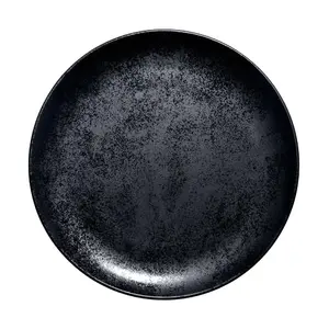 Teller flach coup 27x2,7 cm Fusion Karbon schwarz RAK