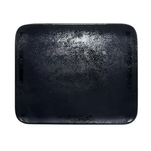 Platte recht. 33x27x1,7cm Fusion Karbon schwarz RAK