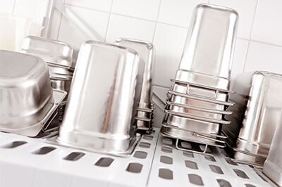 Gastrobehälter aus Edelstahl 